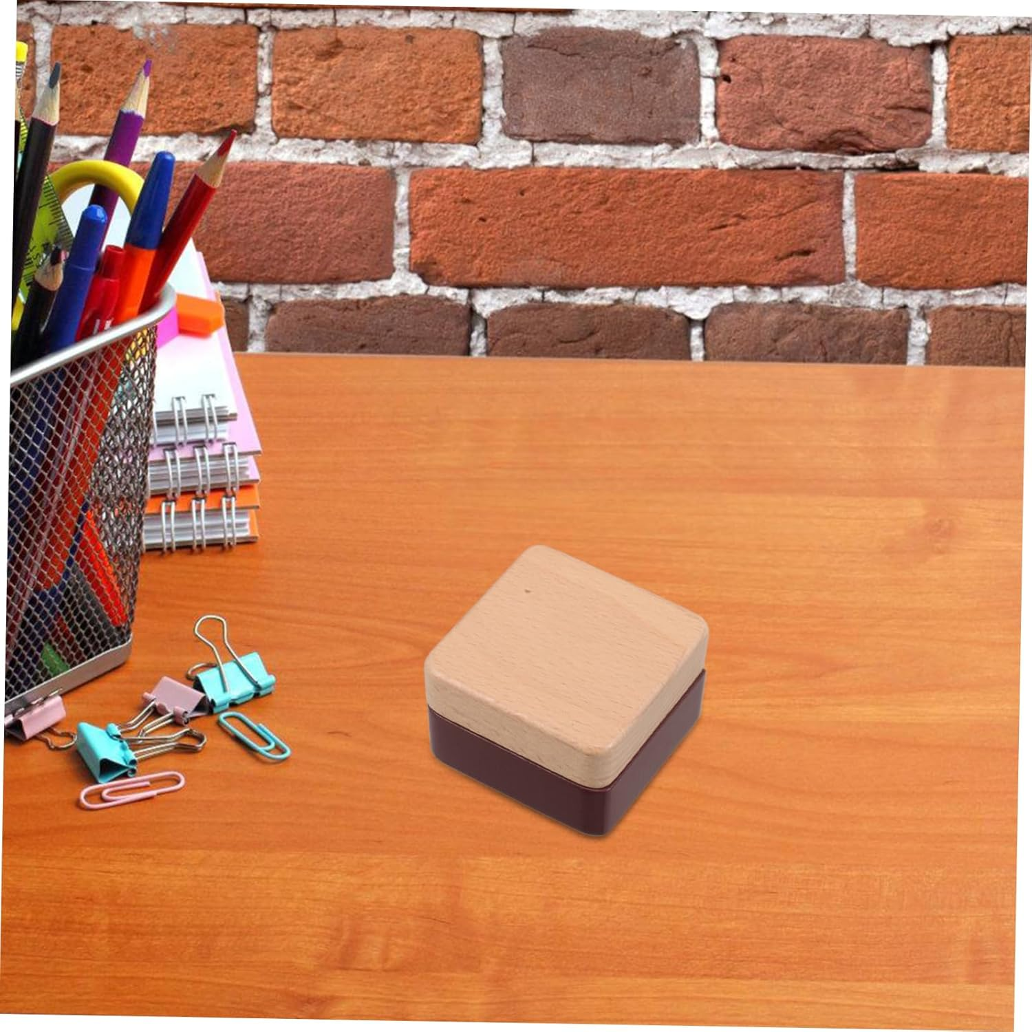 FRCOLOR Wooden Tooth Storage Box Keepsake Container for Boys and Girls Adults Fairy Memory Newborn Vintage Hair Jewelry Organizer image number 3