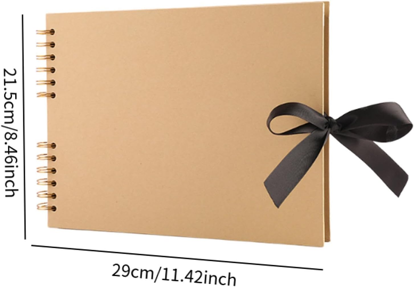 Generic Scrapbook Album Photo Album Creative Craft Projects Unique for Birthday Holiday Traveling Family Wedding, Brown - Brown image number 2