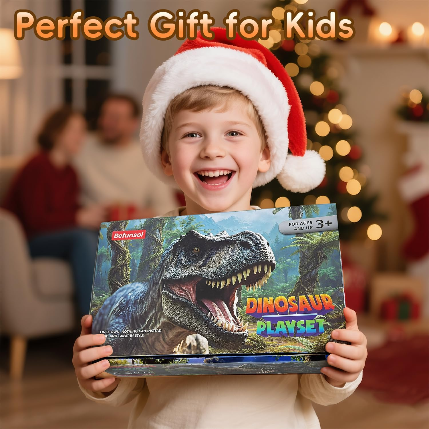 Befunsol Dinosaur Toys for Kids 3-5, 12-Pack Realistic Dinosaur Figures - Spinosaurus, T-Rex, Triceratops & Velociraptor, Dino Toys for 3 Year Old Girls Boys, 3 4 5 6 7 Year Old Girl Boy Gifts