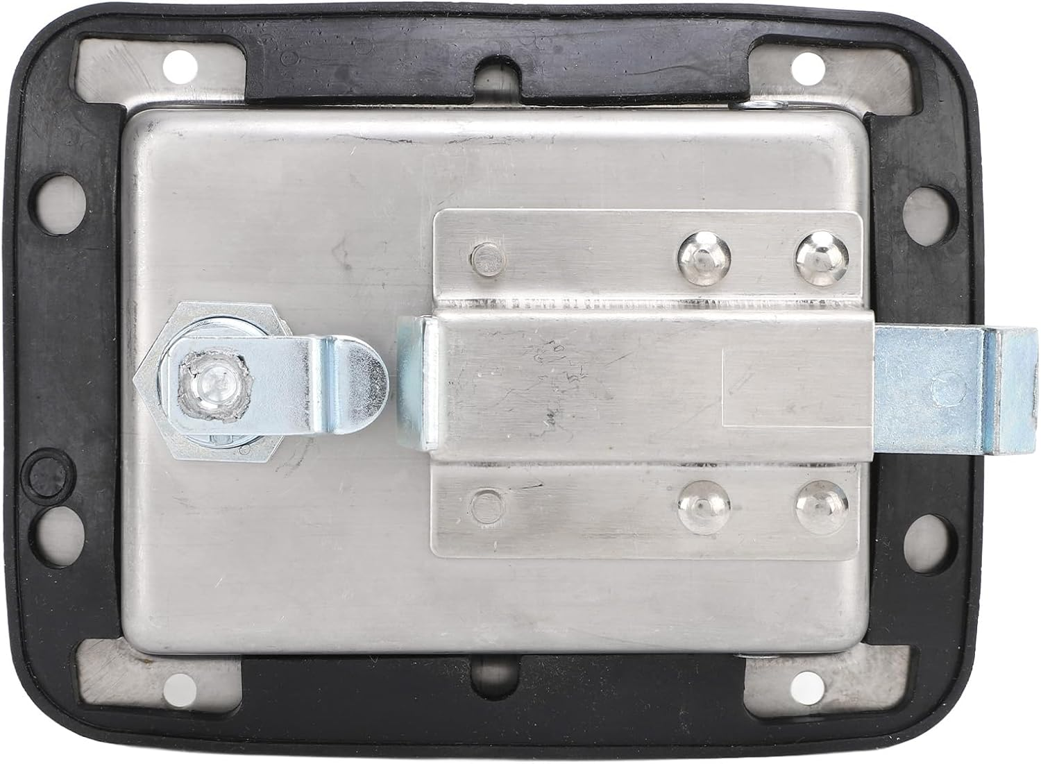 Jiawu RV Truck Door Tool Box Lock, Trailer Toolbox RV Handle Latch with 2 Keys, Stainless Steel Paddle Latch Pull Handle Lock for Rvs Trailers Door Electrical Cabinet image number 3