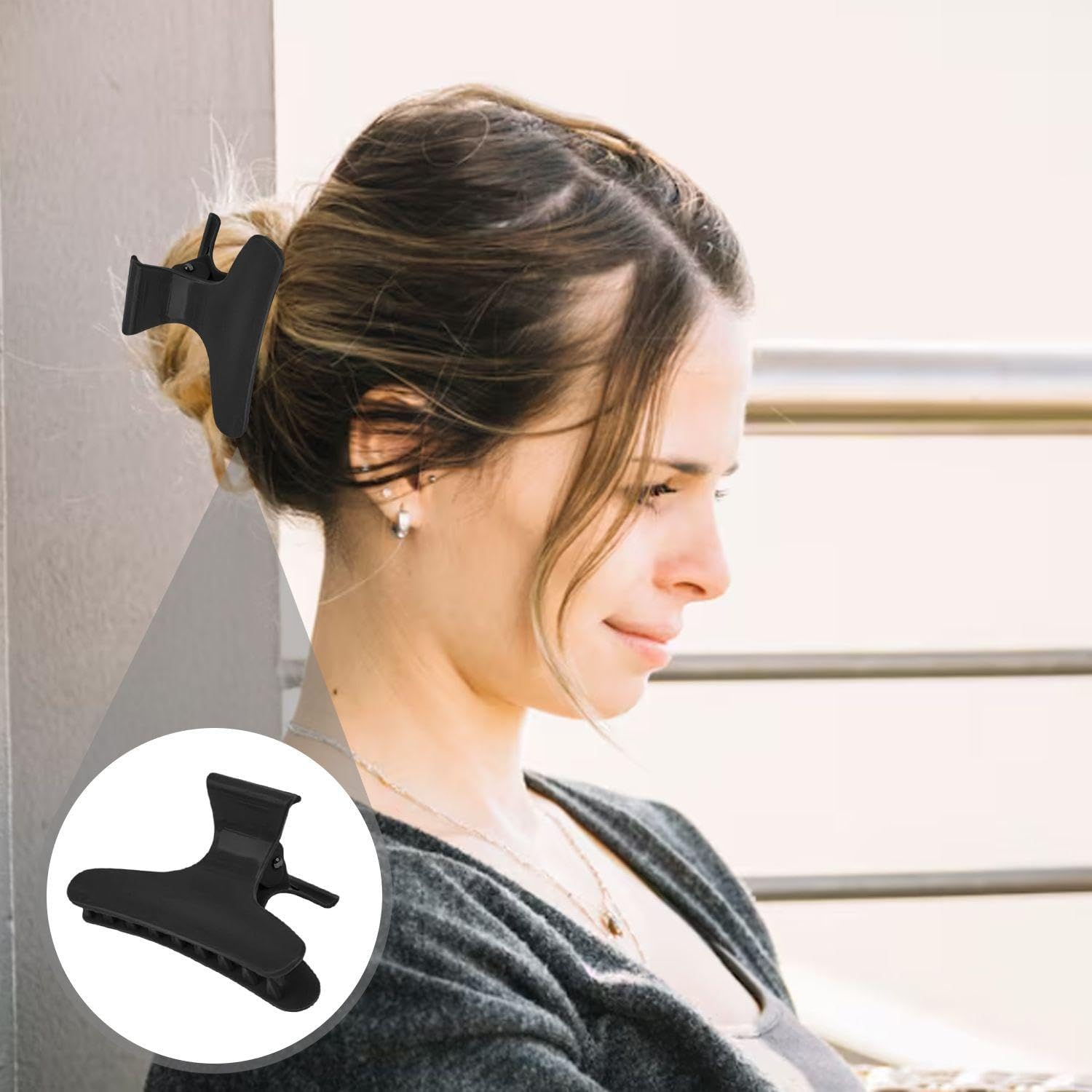 24 Multi-Style Hair Pins, Fashion Hair Clips, Exquisite Butterfly Back Clips, Hairdressing Tools, Daily Trip Accessories image number 2