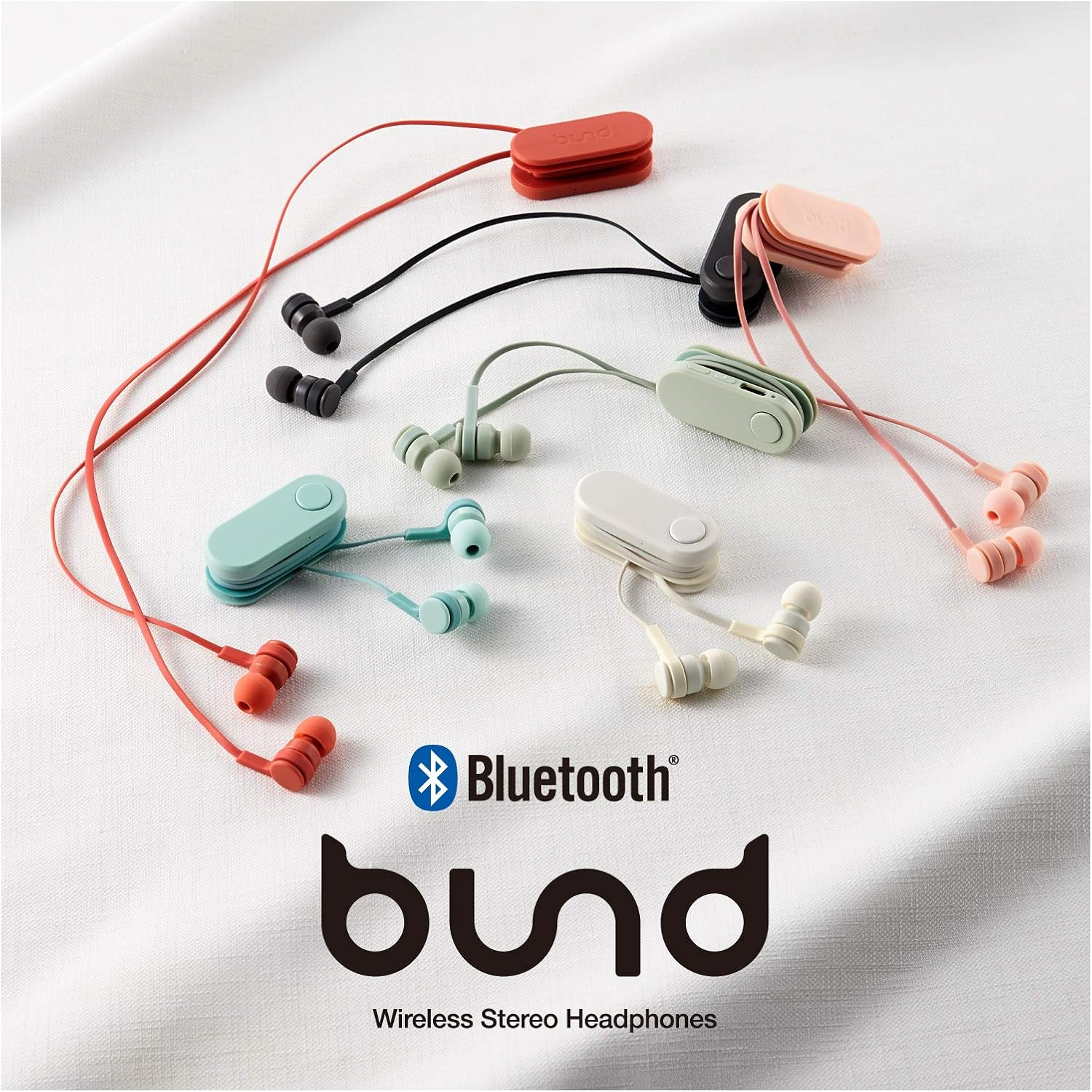 Elecom LBT-HPC17BK Wireless Earphones, Bluetooth Bund Wind-Up Type, Clip Included, Smoke Black - Frosted Red image number 3