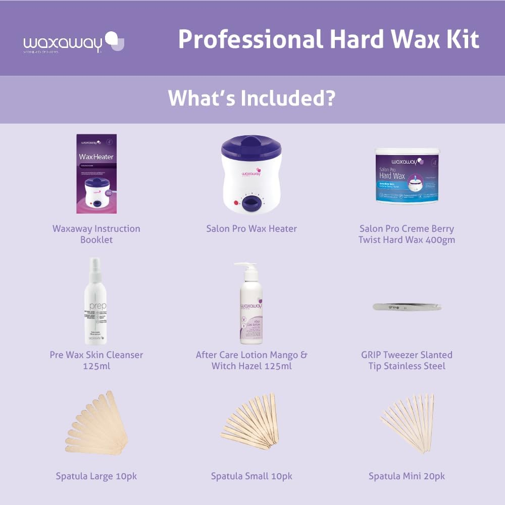 Waxaway Professional Hard Waxing Kit - the Complete Hair Removal Solution for Salon Quality Smoothness from the Comfort of Your Own Home image number 4