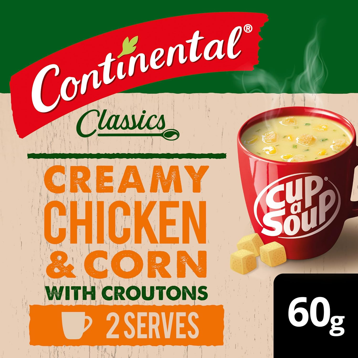 Continental Classics Creamy Chicken & Corn with Croutons Cup a Soup 60 G image number 6