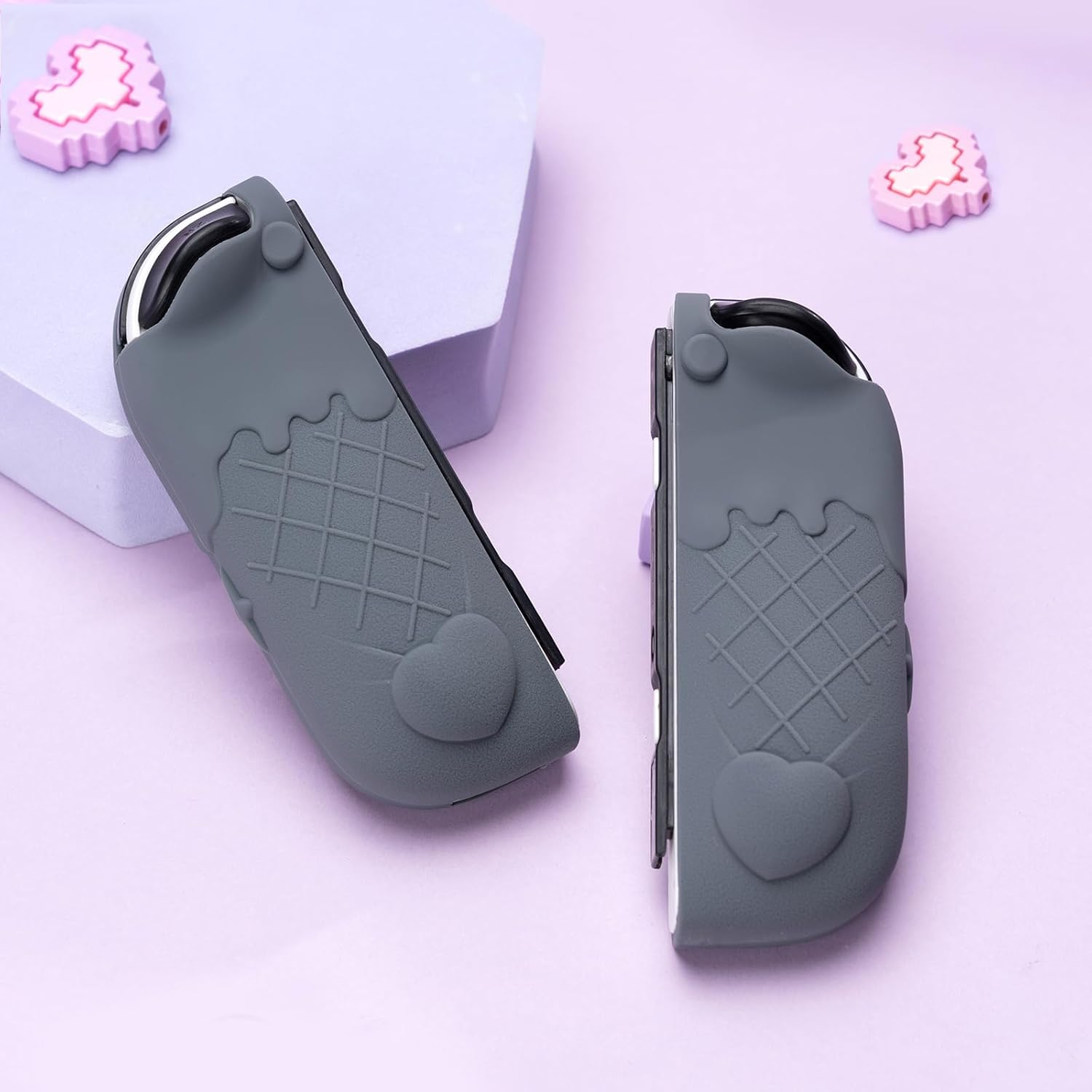 Kuitmor Protective Cover Case for Nintendo Switch Joy Con Controllers,Silicon Switch Joy Con Controller Skin,Anti-Slip Protective Case for Switch/Oled Joy Con Controller image number 3