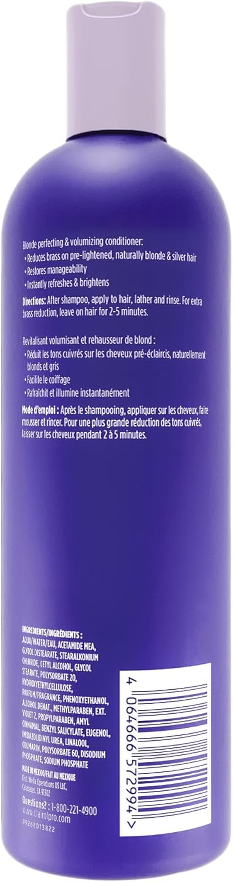 Shimmer Lights Blonde and Silver Conditioner by Clairol for Unisex - 16 Oz Conditioner image number 5