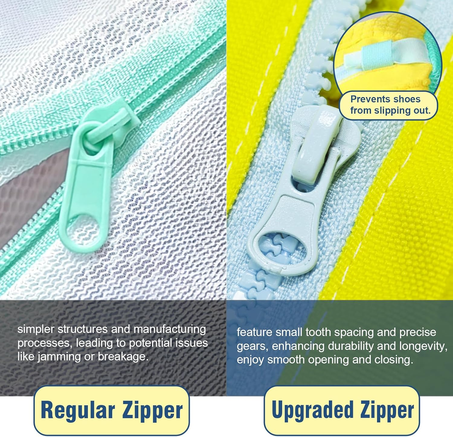 Shoe Washing Bag Laundry Shoe Cleaning Bag Shoe Bag for Washing Machine Trainer Sneaker Wash Bag Reusable with Zipper (1PC) image number 4