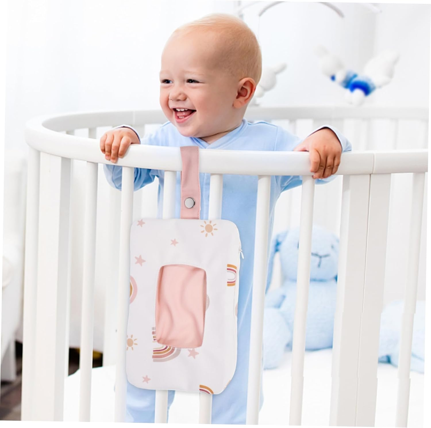 Cartoon Pattern Wet Tissue Bag Portable Wipes Container Wipes Dispenser image number 3