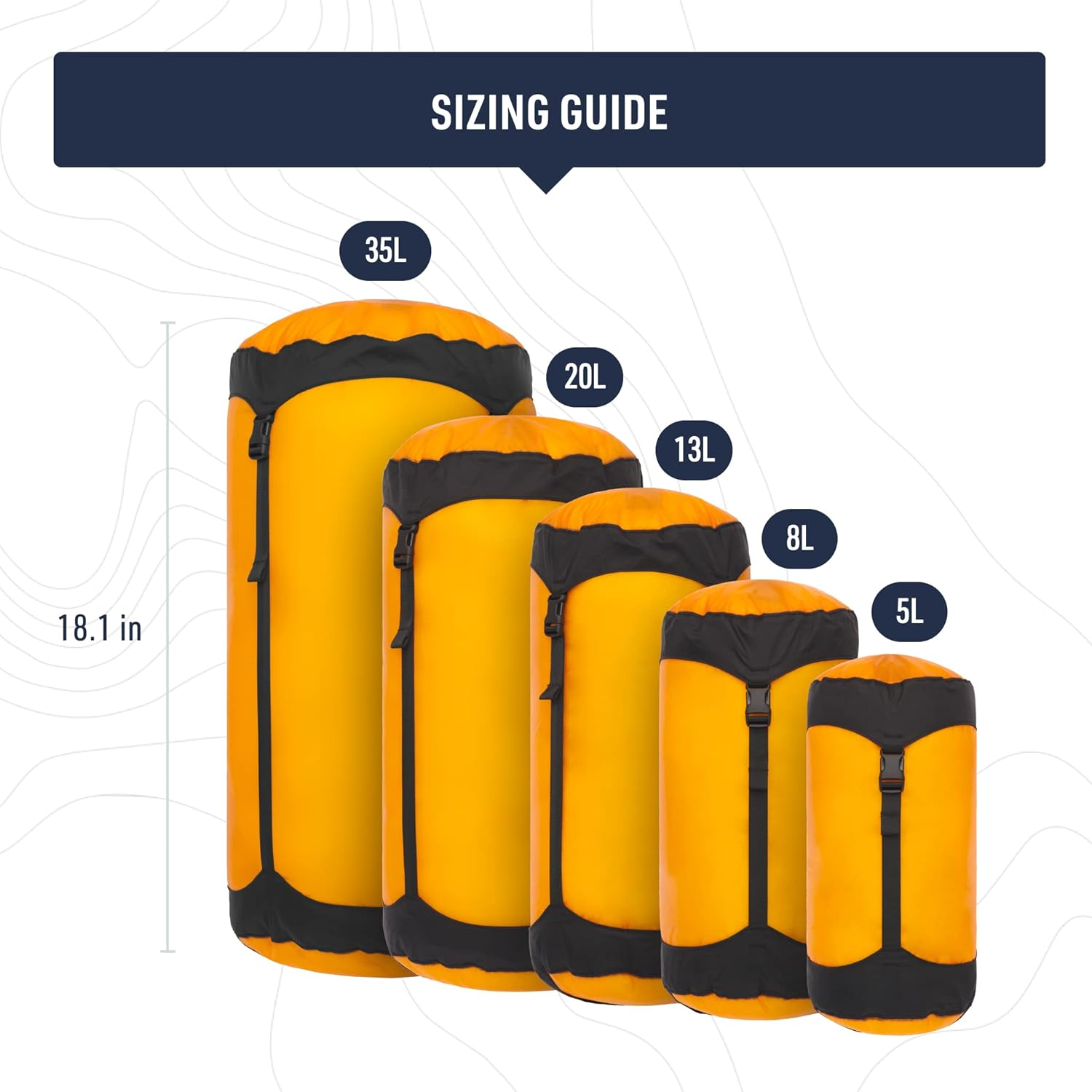 Sea to Summit Ultra-Sil Compression Sack, Zinnia, 5 Litre Capacity