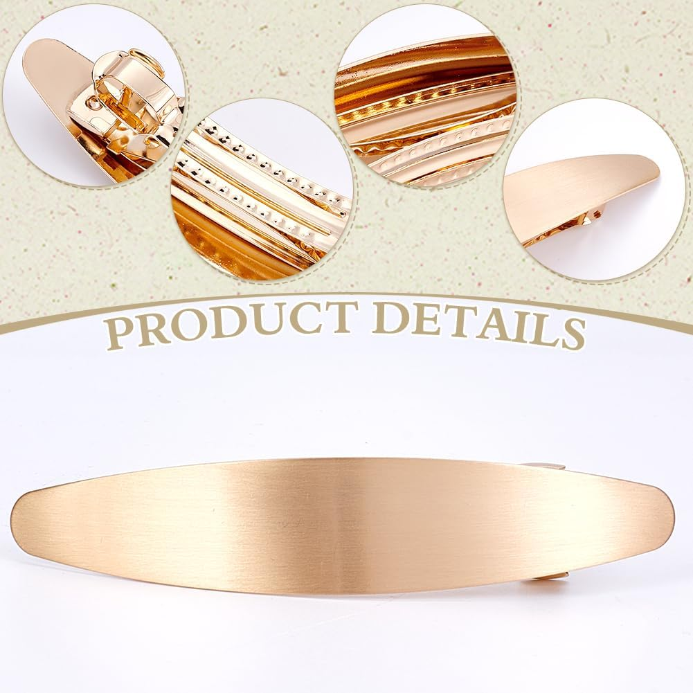 WADORN Pack of 6 Metal Hair Clips for Women, 6 Style French Hair Clips Made of Alloy Geometric Hair Pin with Imitation Pearl for Minimalist Boho Wedding Parties image number 2