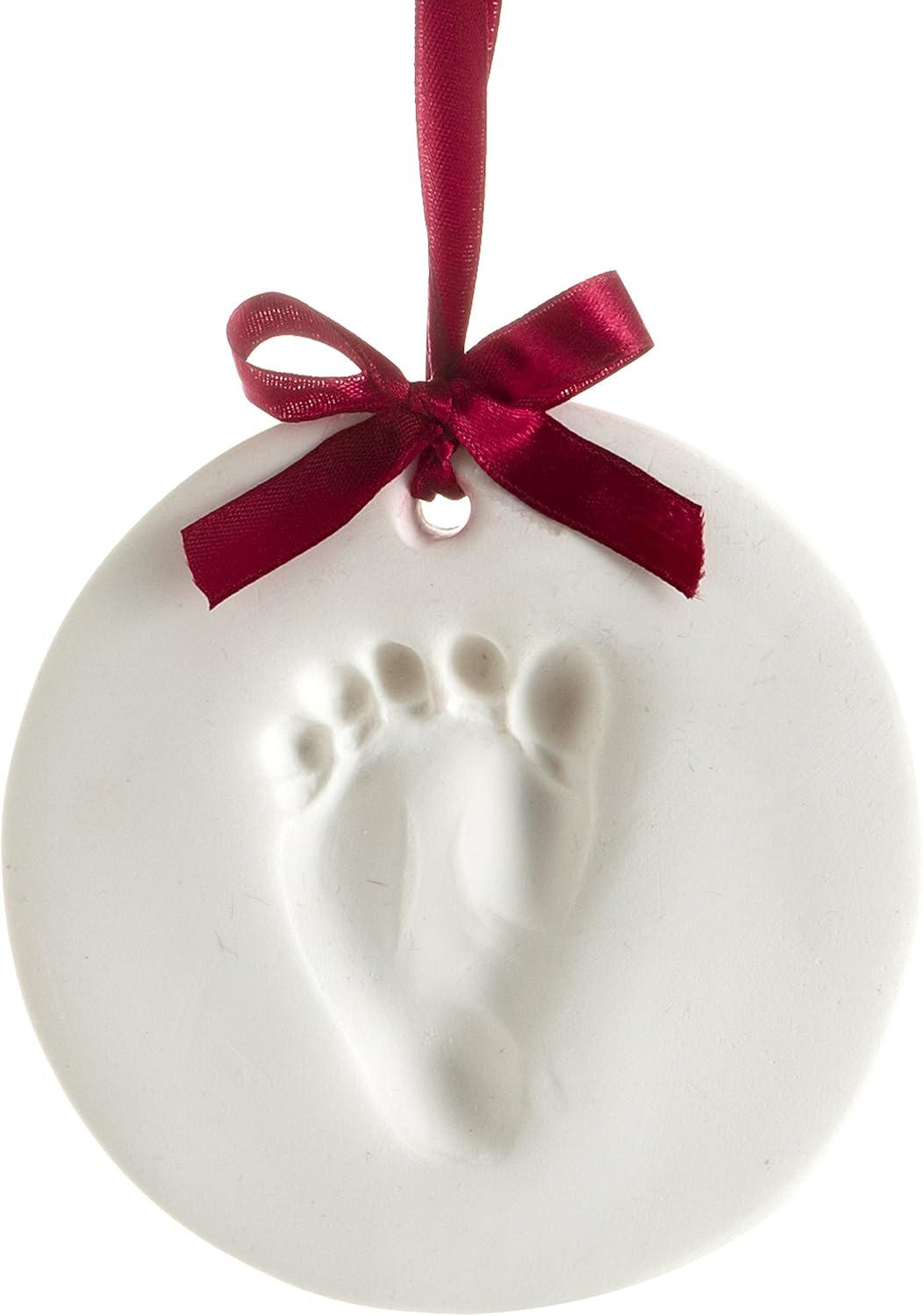 Tiny Ideas Baby'S Handprint or Footprint Christmas Ornament, Easy No-Bake Keepsake Kit, Creative New and Expecting Parents, Clay image number 2