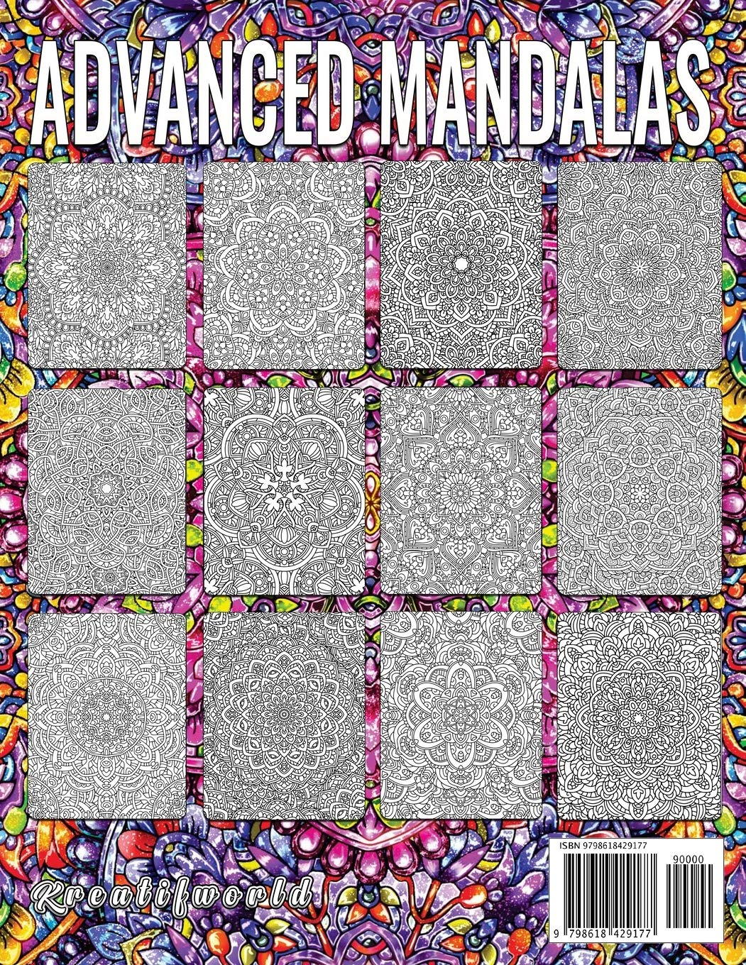 Coloring Book for Adults | Advanced Mandala: Adult Coloring Book Stress Relieving Design Featuring Relaxing Mandala Coloring Pattern for Adult Relaxation image number 1
