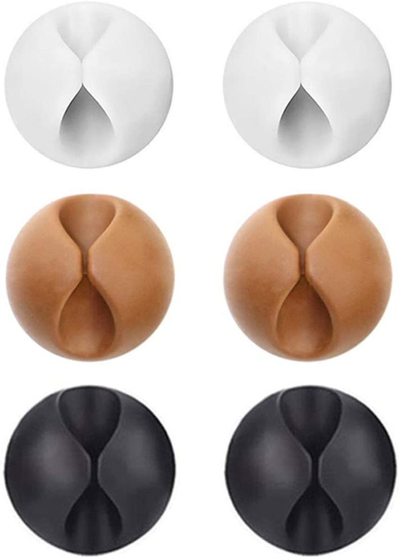 12 X Colorful Cable Holder Organiser Multipurpose Cable Clips Cord Management for TV PC Laptop Home Office image number 3