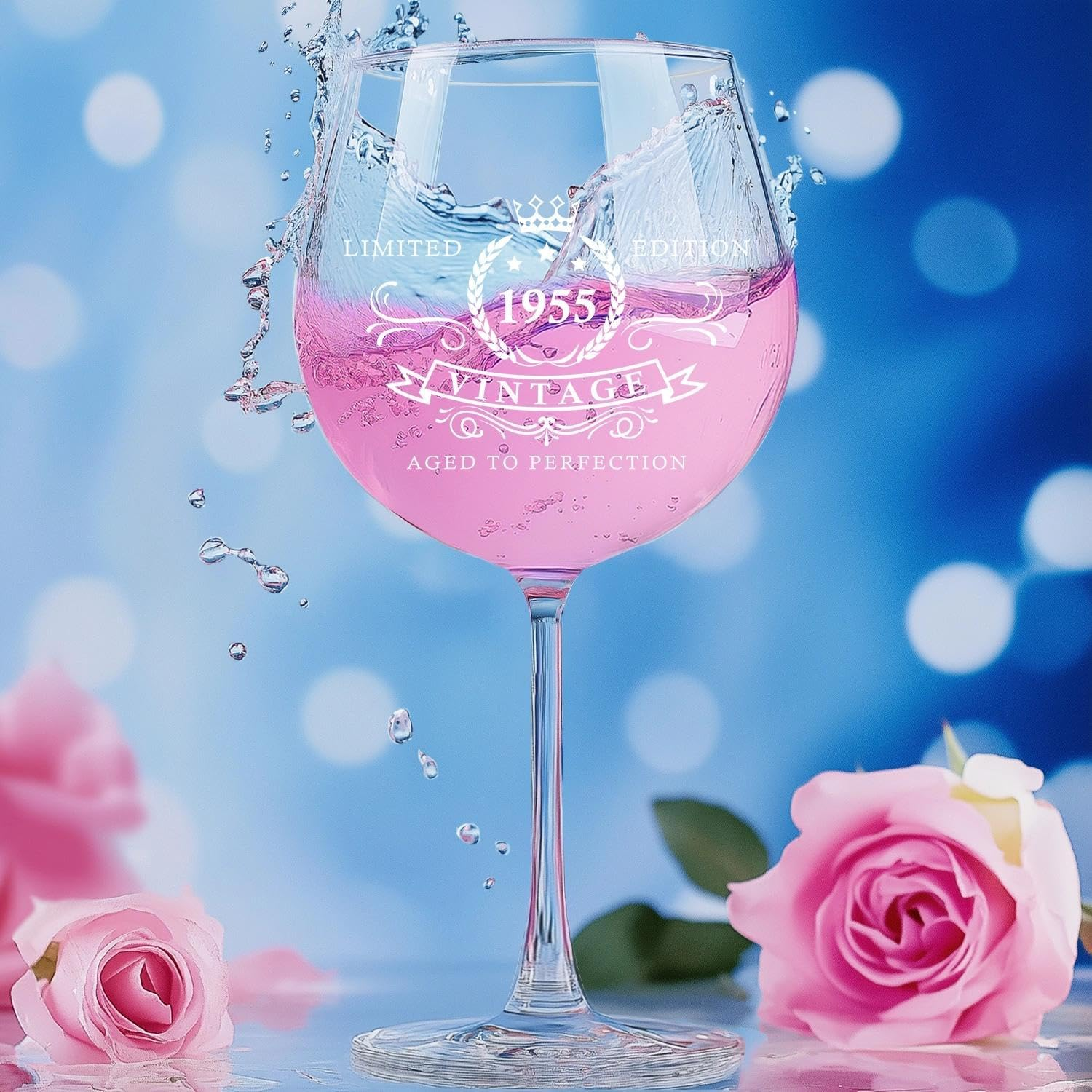 70Th Birthday Gifts for Women, Vintage 1995 Wine Glass, 70Th Birthday Decorations for Women, Meaningful 70Th Gifts, Funny 70 Year Old Birthday Gift, Turning 70 Present for Her. image number 6