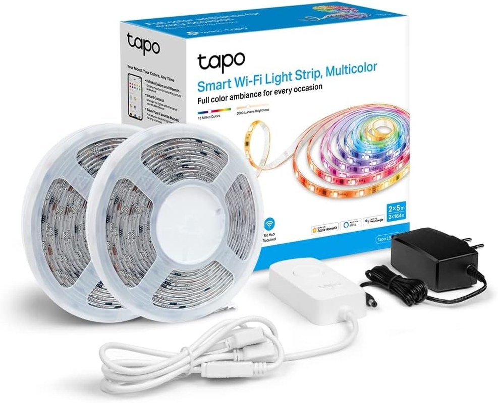 Tapo Tp-Link Wi-Fi LED Light Strip, 10 Metres, Multicolour, Smart Home Decoration, Gaming, Party, Schedule and Timer, Voice Control, No Hub Required (Tapo L930-10) image number 5