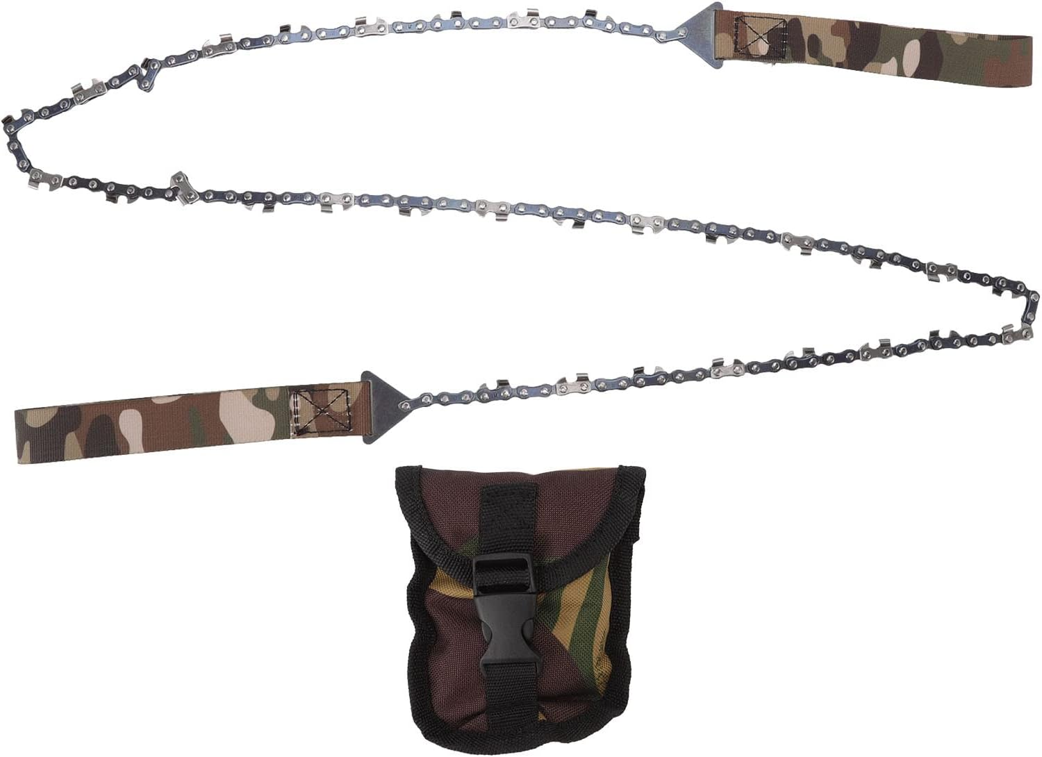 Hand Chain Saw, 48In Foldable Portable Survival Chain Saw Camping Logging Garden Pruning Tools 64 Links 21 Cutter for Wood Cutting Outdoor Survival Camping image number 6