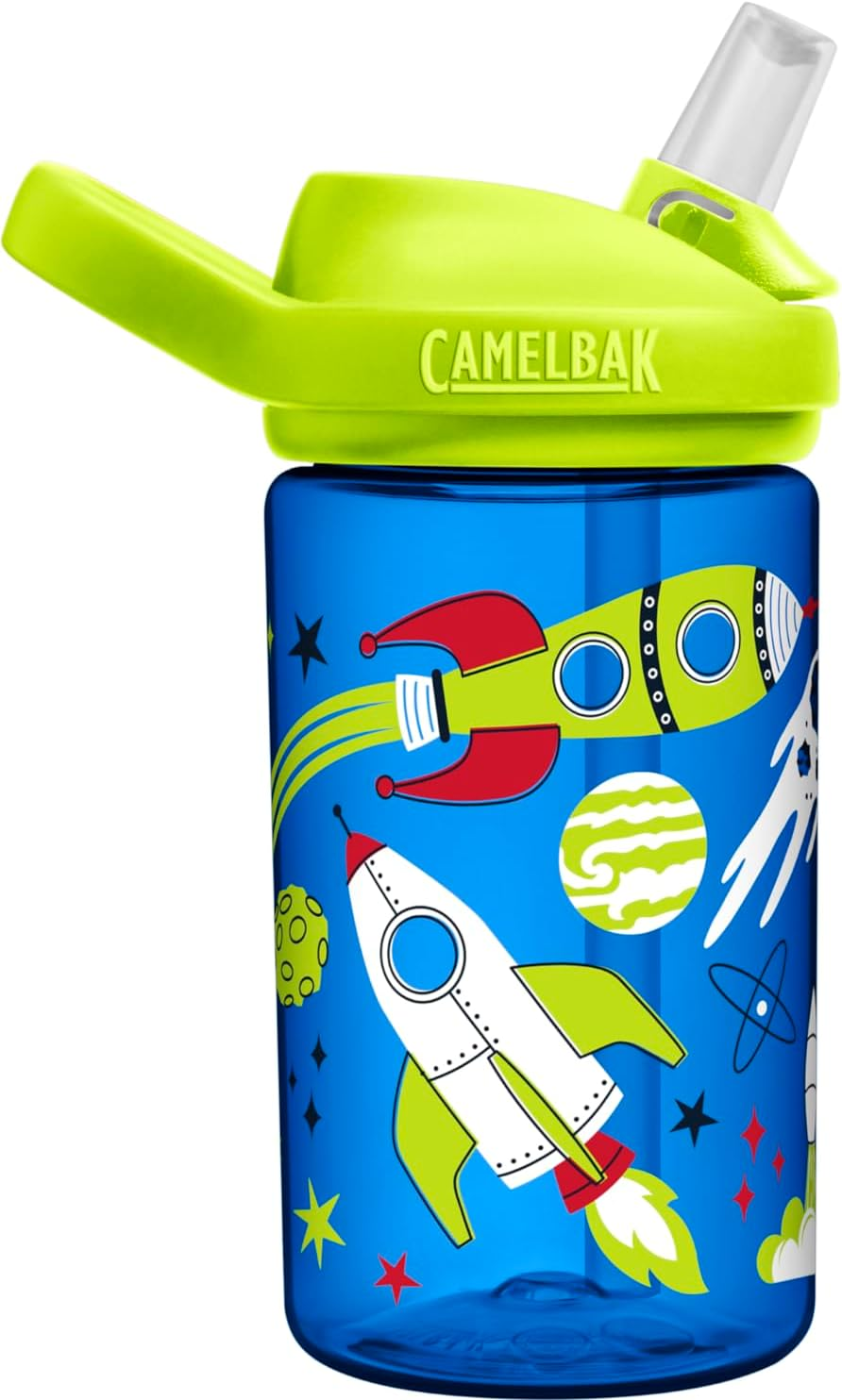 Camelbak Eddy+ Limited Edition Kid'S Water Bottle, 400 Ml Capacity, Retro Rockets image number 4