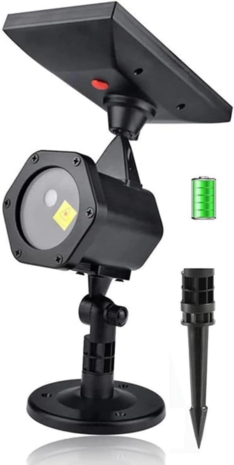 LED Solar Christmas Projector Spotlight - Outdoor Decorative Laser Light for Holiday Ambiance