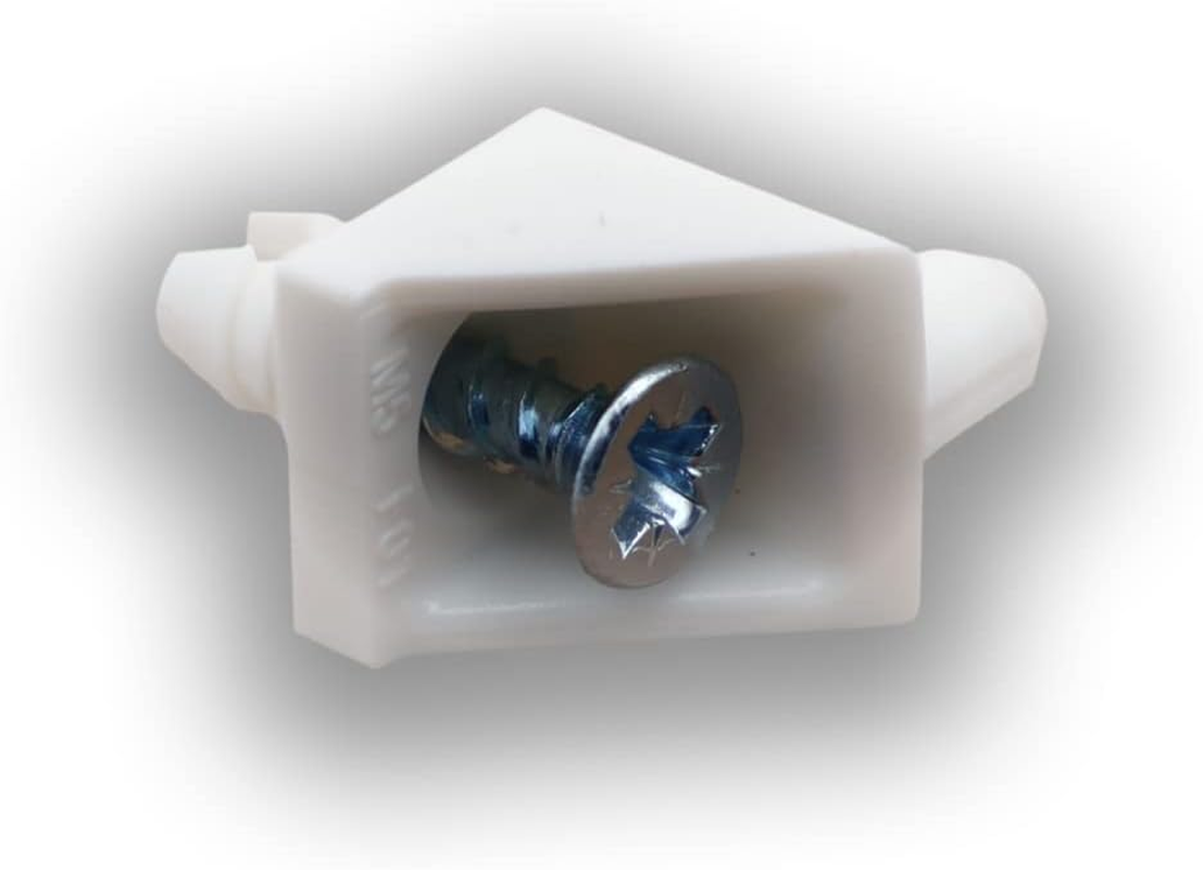 Replacement Shelf Support White Ready to Assemble - Replacement Part 101558 Fits IKEA Pax, KOMPLEMENT Wardrobe (White, Pack of 24) image number 5