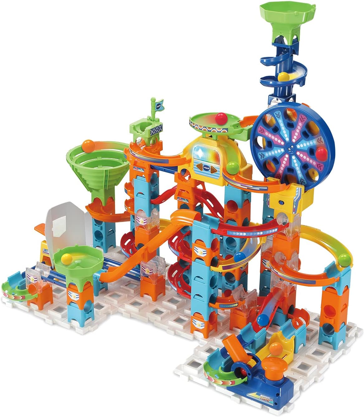 Vtech Marble Rush Adventure Set - Construction Toys for Kids with 10 Marbles and 128 Building Pieces - 542303 - Multicoloured image number 4