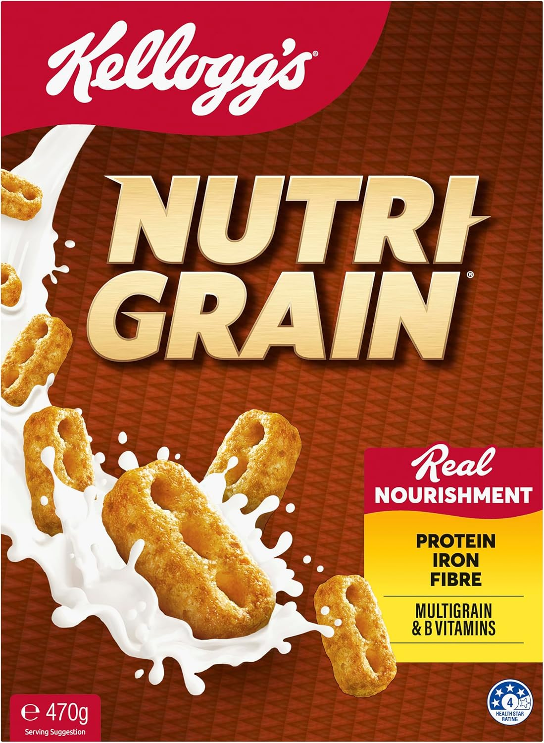 Kellogg'S Nutri-Grain Original Breakfast Cereal 470 G image number 2