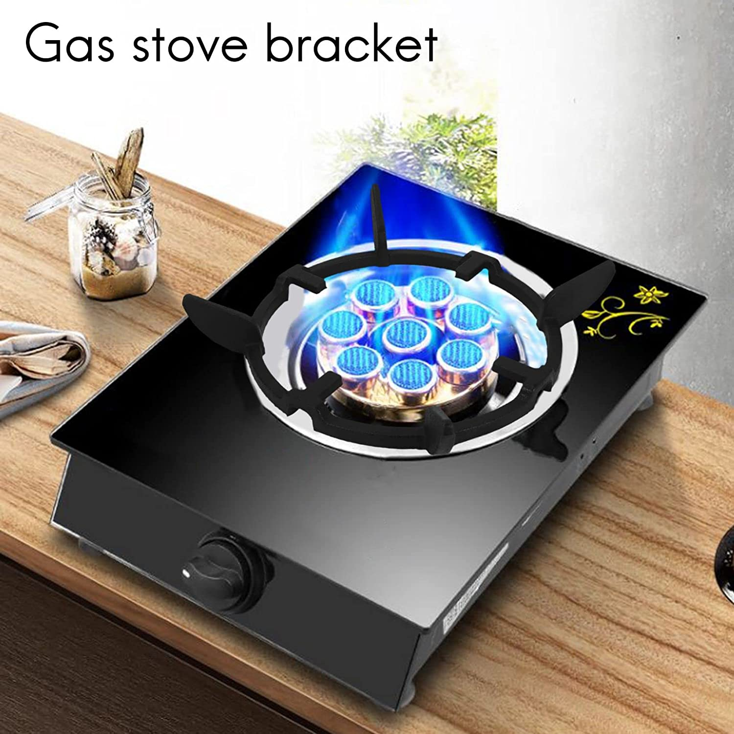 Wok Stand Supports Iron Burners Stove Ring Ranges Wok Support for Kitchen Stove image number 3