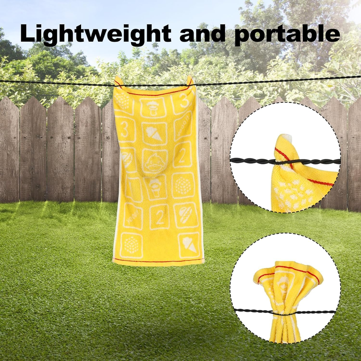 Clothes Drying Rope Line with Suction Cup,2Pcs Clothesline with Suction Cups,Portable Clothes Drying Rope Windproof Clothes Drying Rope with Suction Cups,Elastic Camping Clothesline with Suction Cups image number 6
