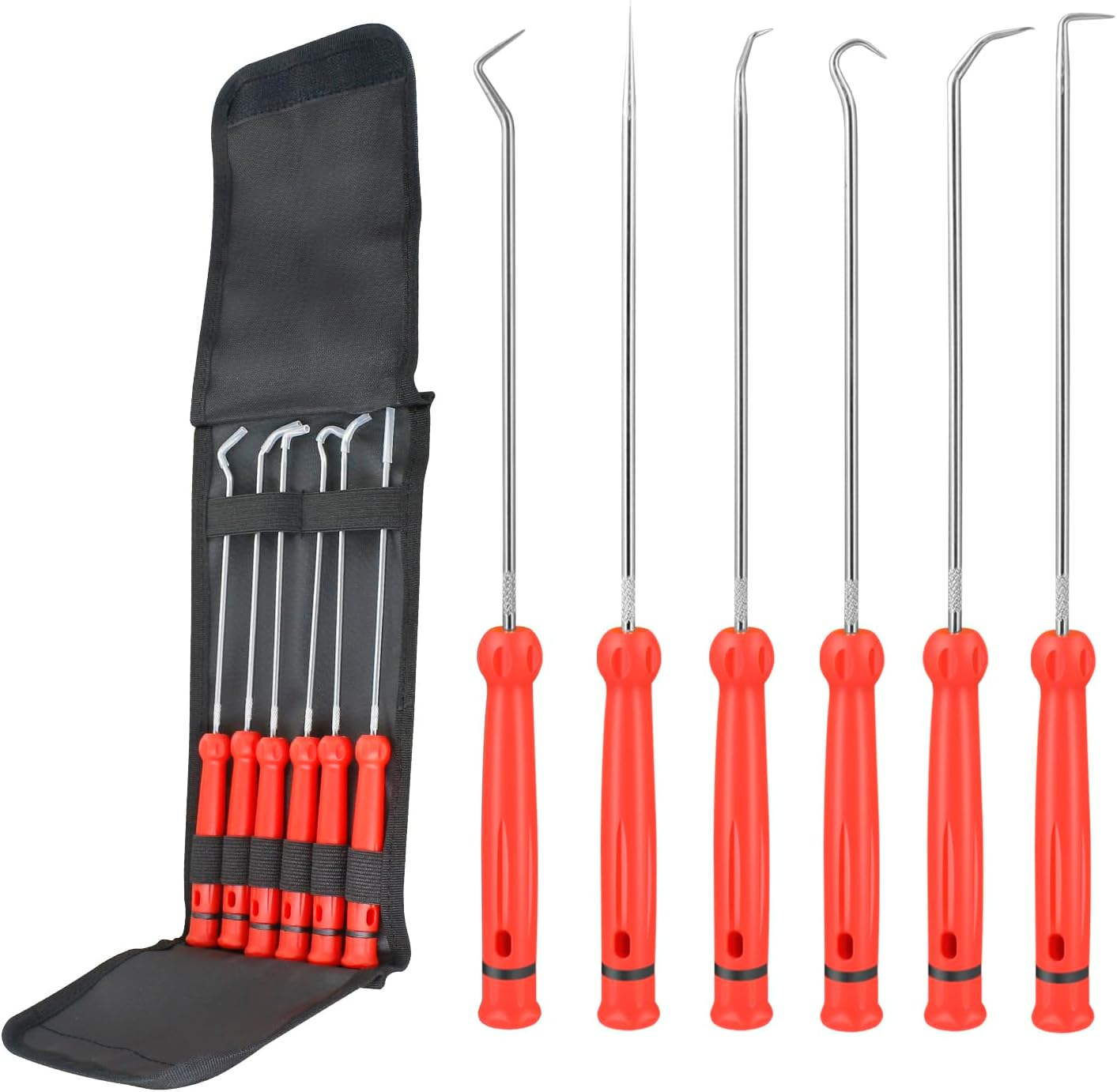 Yukihalu Pick and Hook Set, Swivelling Tail, Pick Tool Kit for O-Rings and Oil Seals, Seal Puller Set for Cars and Electronic Tools