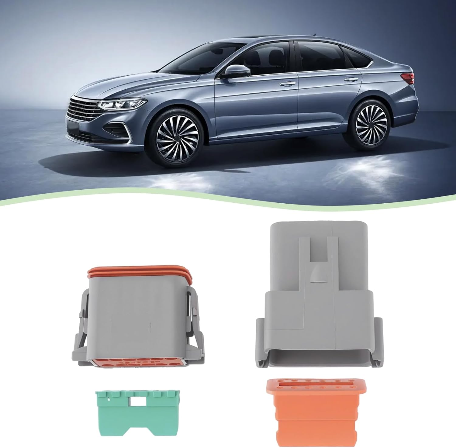 Emagtech 1 Set DT04-12P DT06-12S 12 Pin Waterproof Automotive Connector Kit IP67 Rated 14AWG 13A Electrical Plug and Socket for Rugged Applications image number 5