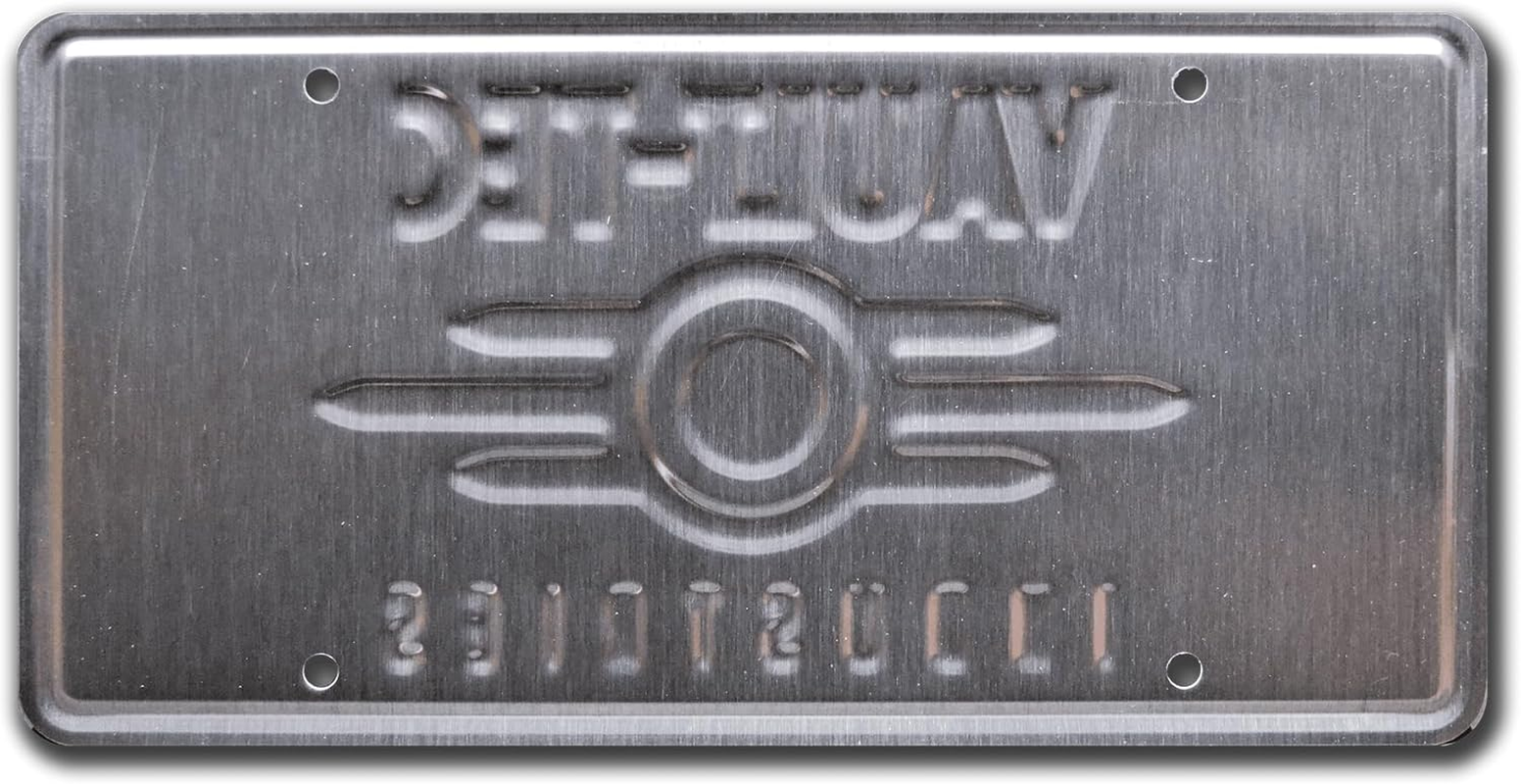 Fallout | Vault-Tec | Metal Stamped License Plate image number 2