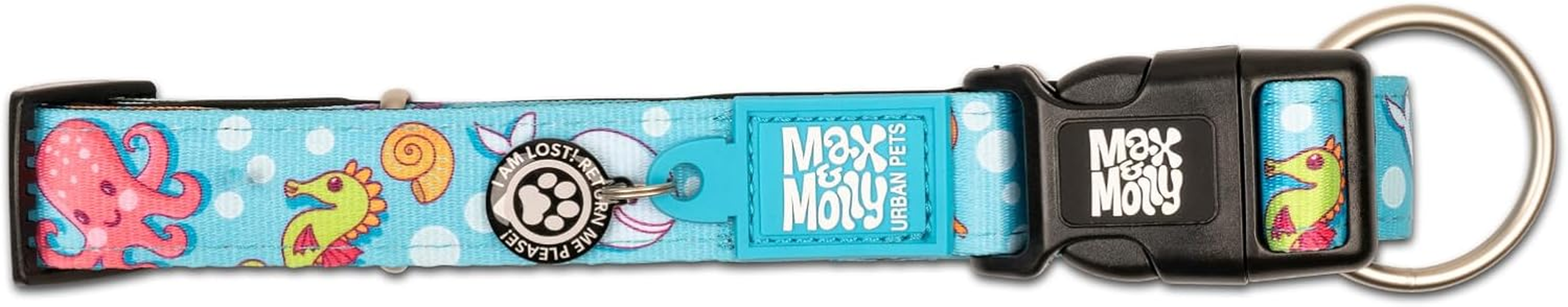 Max & Molly Smart ID Dog Collar - Blue Ocean - X-Small image number 4