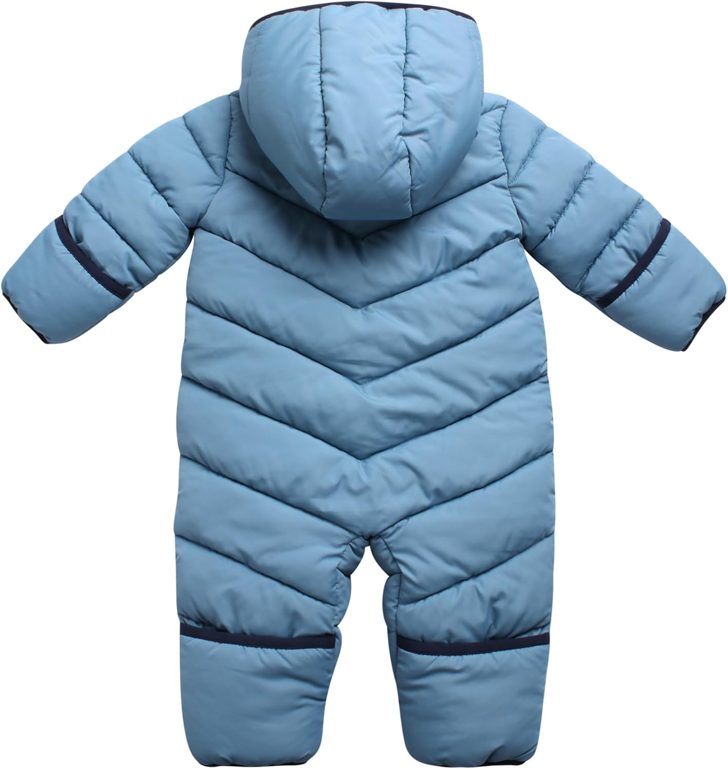 Volcom Baby Boys Snowsuit Hooded Fleece Lined Warm Winter Jumpsuit Zip Snow Pram for Newborns and Infants (3-24M), Size