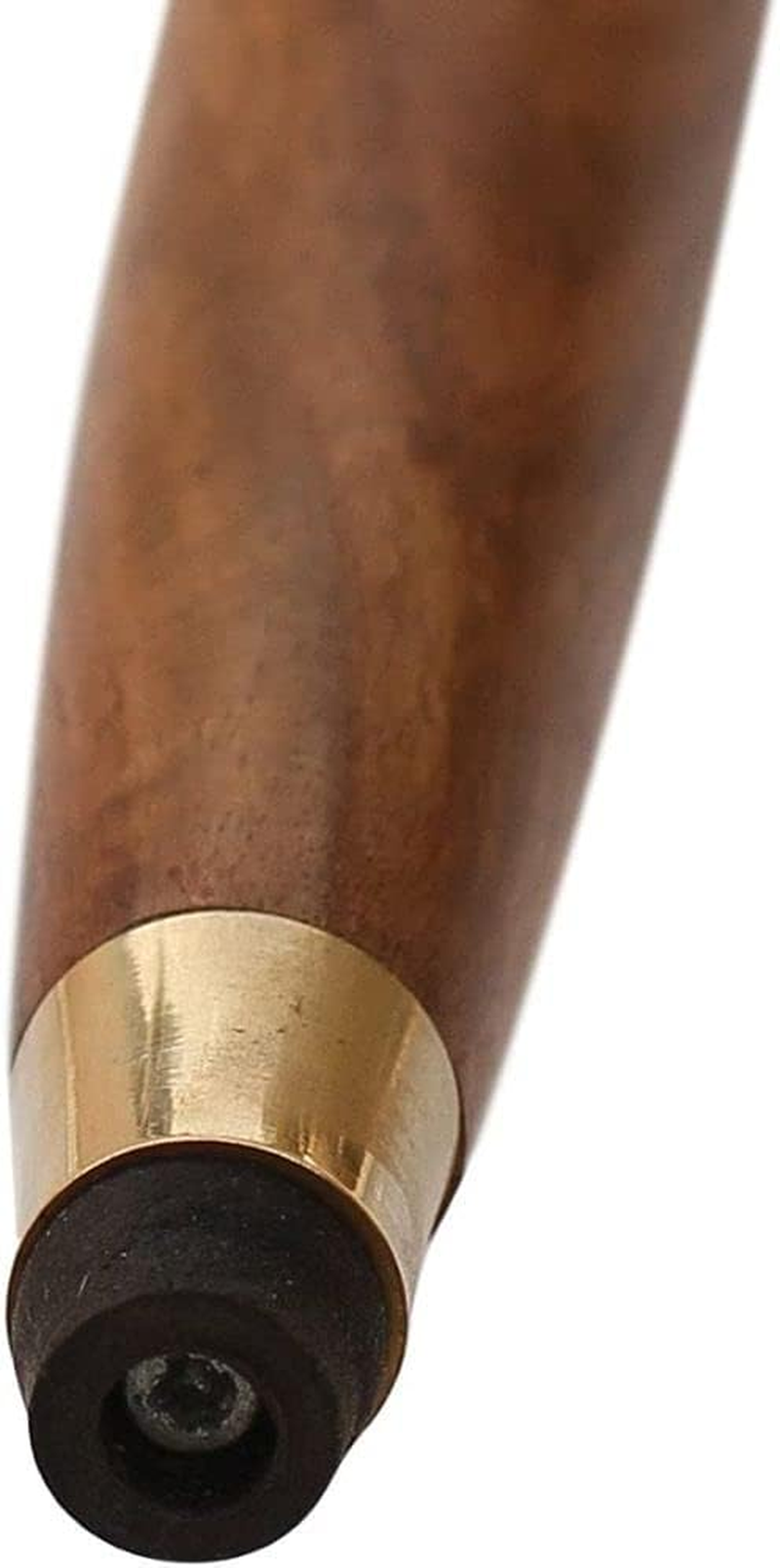 (Fritz Brown) - Walking Stick - 37" Vintage Fritz Brown Sheesham Wood with Brass Handle Walking Stick for Men and Women. Wooden Decorative Canes and Walking Sticks. image number 2