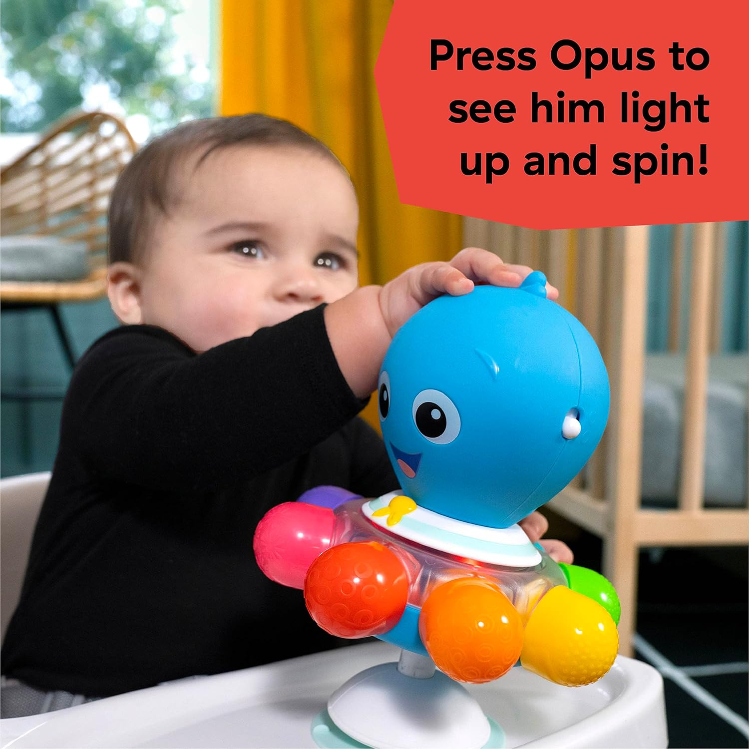 Baby Einstein Ocean Explorers Opus Spin & Sea Activity Toy, Ages 3 Months and Up