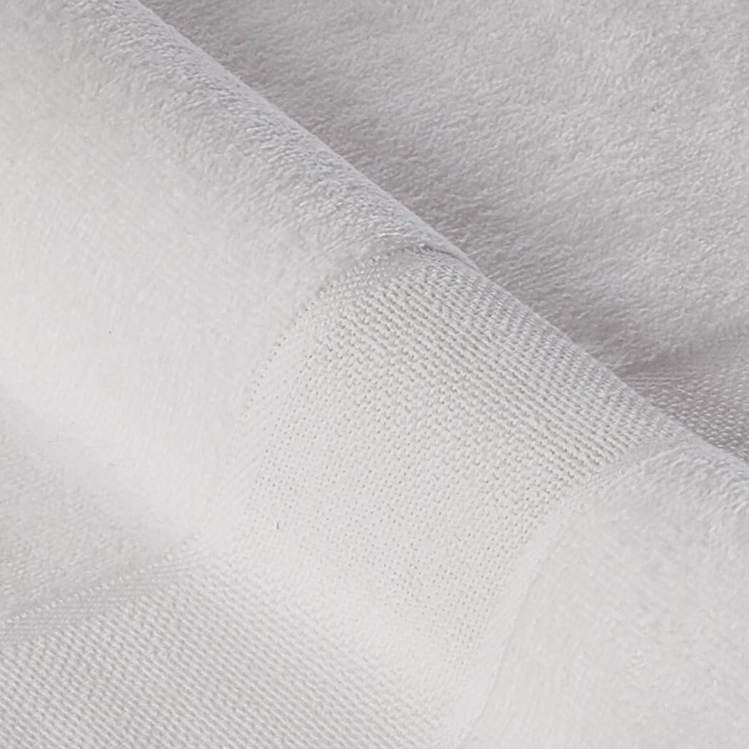 Charles Craft Aberdeen Velour Hand Towel 16.5 X 27 Inches, 14 Stitch Count Fabric with Design Included, Cotton/Viscose Blend, White