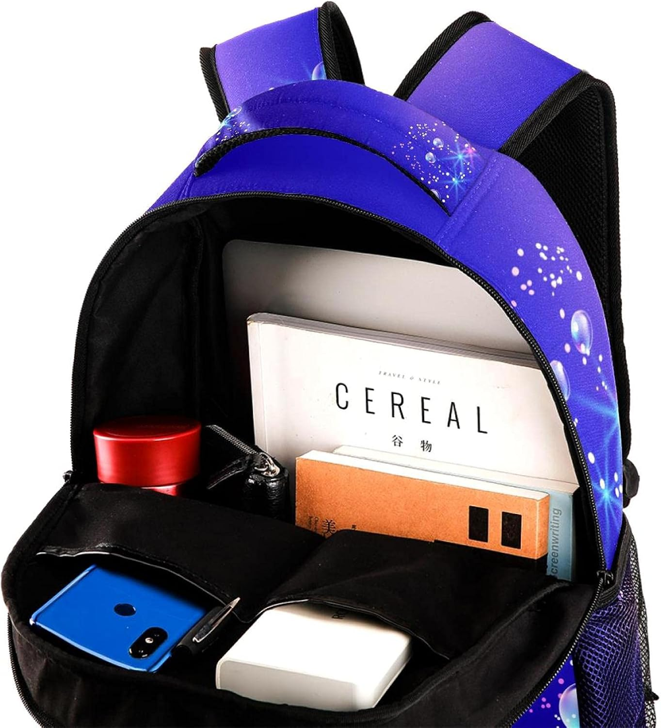 Gentle Circular Bubble Backpack Students Shoulder Bags Travel Bag College School Tote Backpacks image number 4