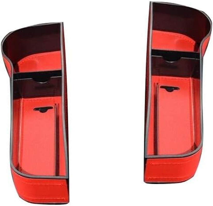 2PCS Car Seat Gap Slit Storage Organiser PU Leather Storage Box Phone Bottle Holder- Enhance Vehicle Organization & Prevent Item Slips