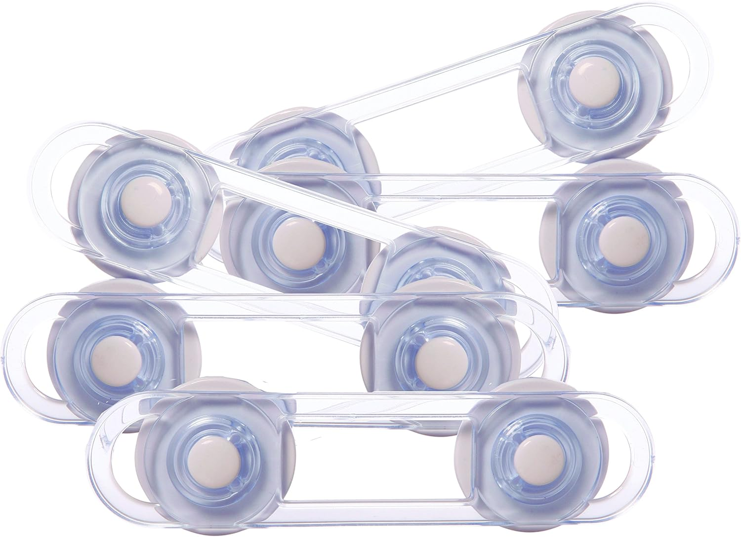 Dreambaby Mini Multi-Purpose Latches - Flexible Baby Safety Door Lock - Transparent - 5 Pack - Model F714 image number 3