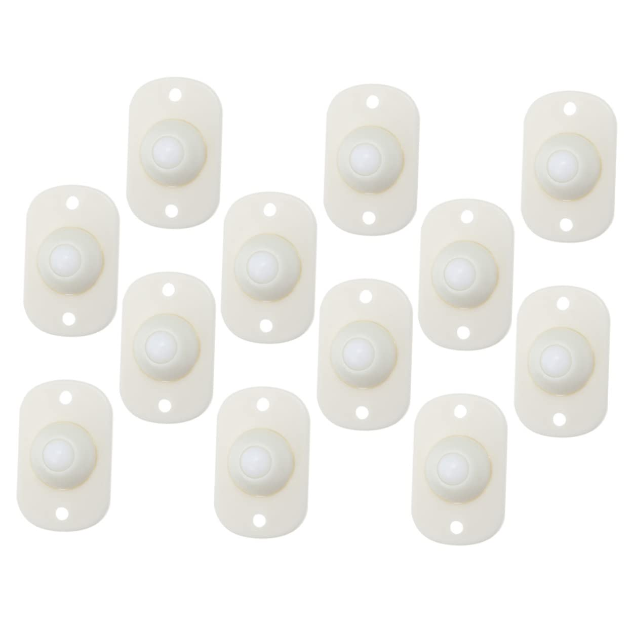 TOPPERFUN 12Pcs Self Adhesive Casters, 360&deg;Swivel Mini Appliance Roller, Smooth Swivel Universal Wheel, Trash Can Sticky Pulley Silent Small Swivel Wheel for Kitchen Appliance Transfer image number 6