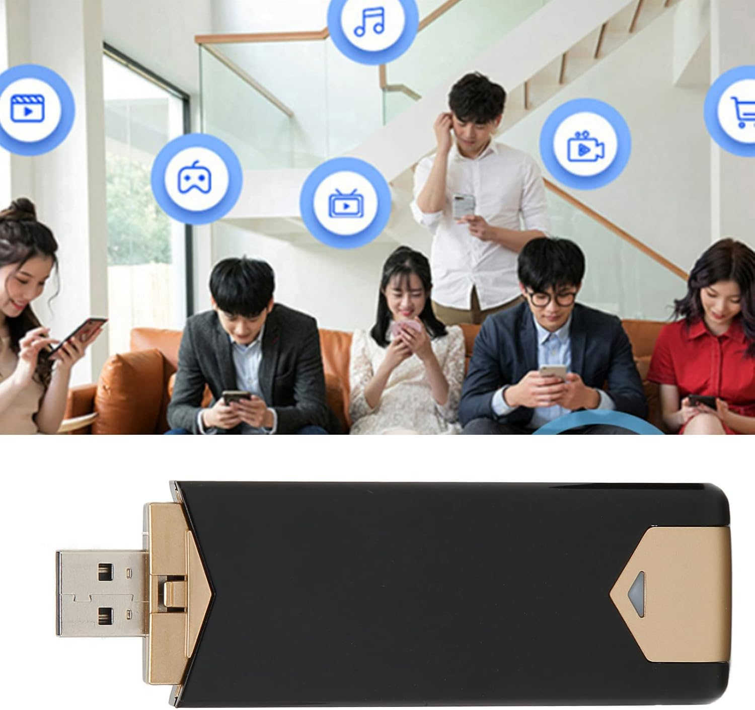 4G LTE USB Portable Wifi Router, Portable 4G Router with SIM Card Slot, Travel Hotspot Mini Router Unlocked 4G Dongle, up to 10 Users image number 3