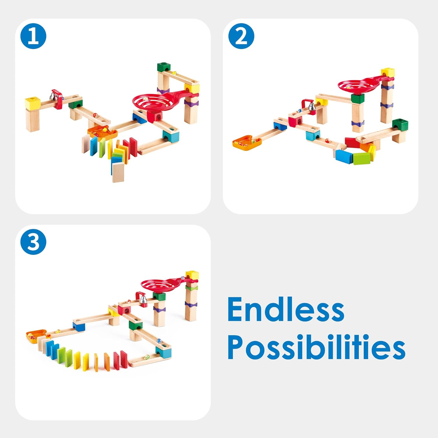 50Pc Hape DIY Crazy Rollers Stack Track Kids/Toddler Logical Thinking Toy 3+ image number 3