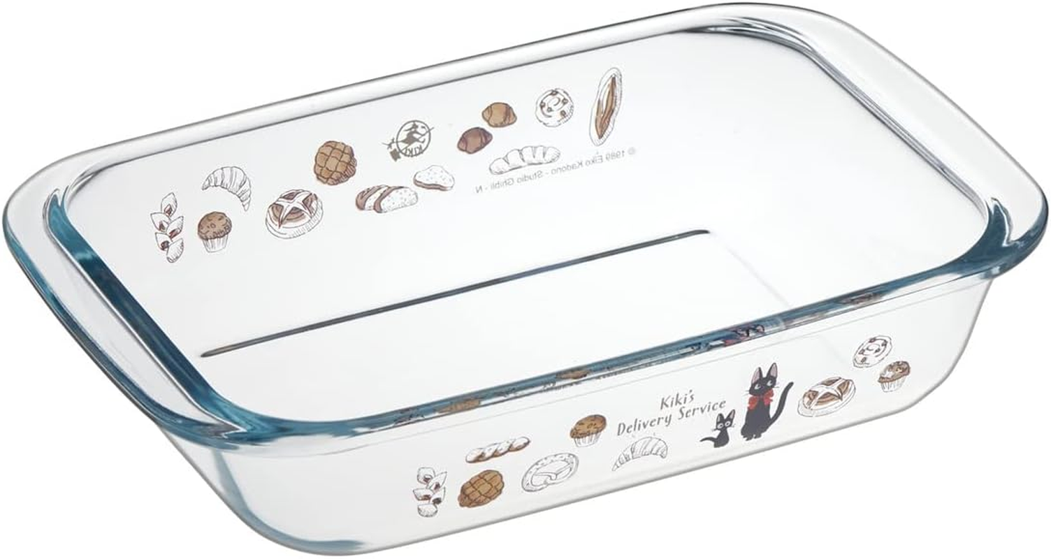 Skater GCD2-A Heat Resistant Glass Dish, Oven, Microwave Safe, 50.1 Fl Oz (1,500 Ml), Kiki'S Delivery Service, Studio Ghibli