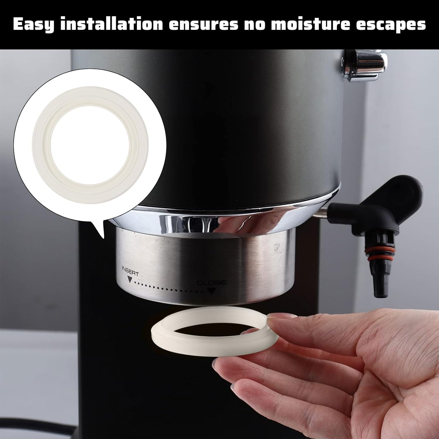 Gaskets for Breville Coffee Machine Accessories, 2 Pcs Gaskets for Breville Barista Express Accessories, Coffee Accessories Compatible with Breville Espresso Machine Bes920、900、980/Xl(58Mm)