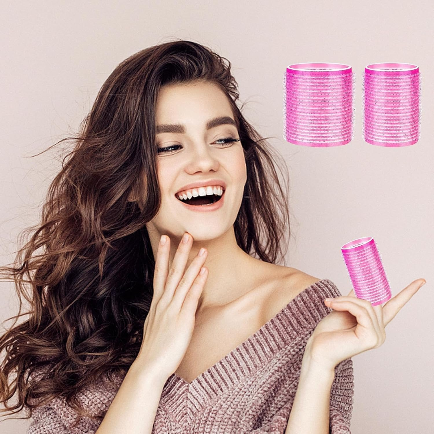 Curly Bang Roller - Hair Curling Tools | with 10 Hairpins Heatless Hair Styling Tools, Hair Curling Tools Set for Travel Use image number 2