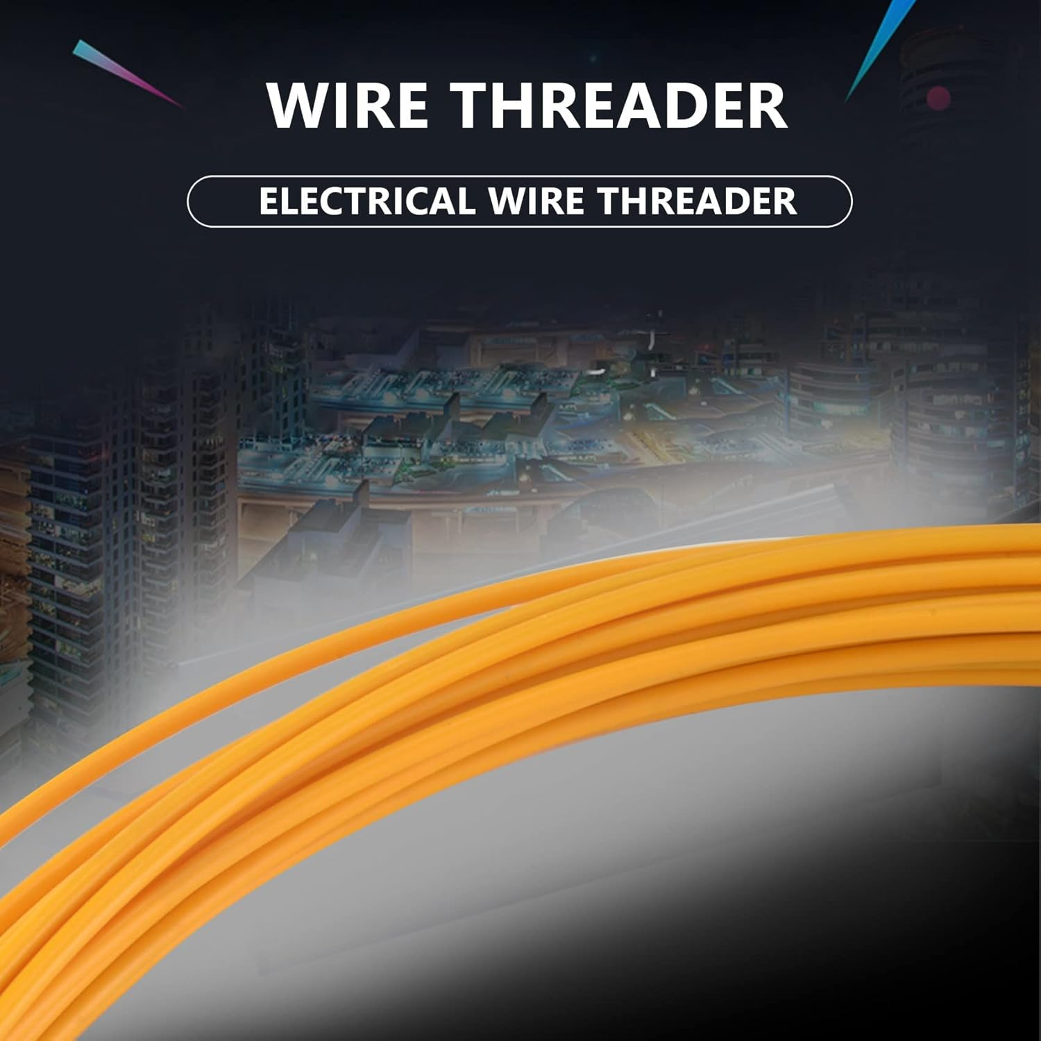 20M 3Mm Guide Device Fiberglass Electric Cable Push Pullers Duct Snake Rodder Fish Tape Wire