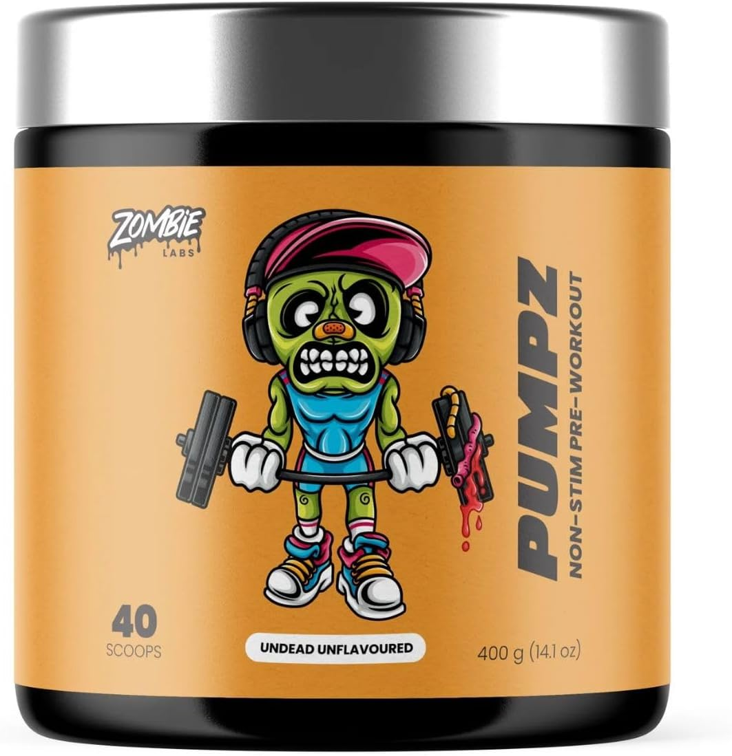 Zombie Labs Pumpz Non-Stim Pre Workout Undead Unflavoured 40 Serves image number 1