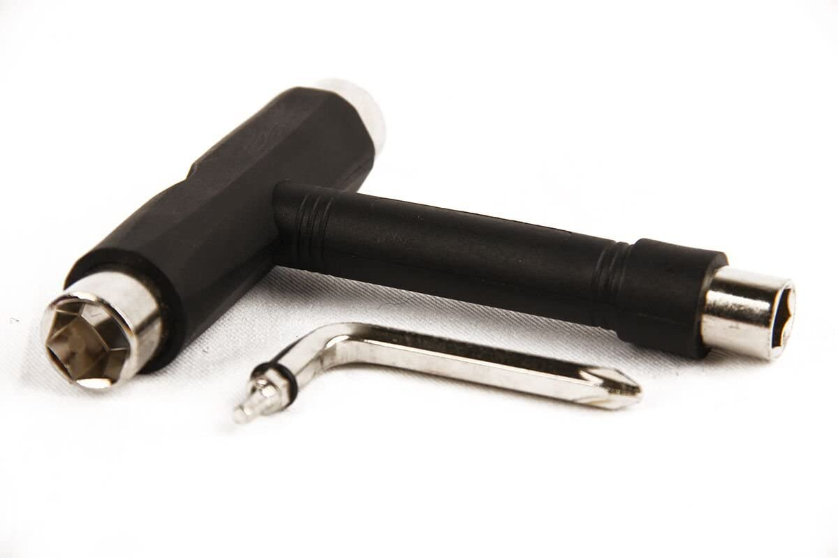 HIGHROCK Black Skateboards T-Tool All-In-One Tool Skateboards T-Type Allen Key and L-Type Head Wrench Screwdriver image number 3
