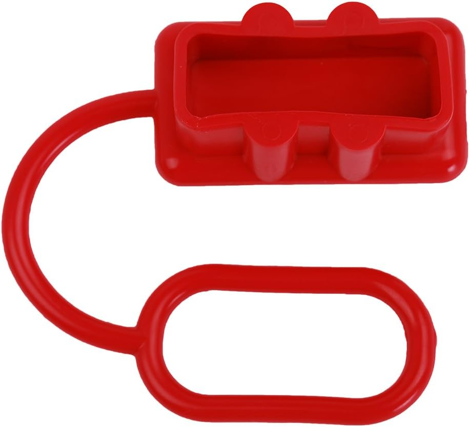 Safercctv (Pack of 2) 175A Connector Dust Cover Soft Cover Anderson Connector Cover for Anderson 175Amp DC Power Connectors image number 3