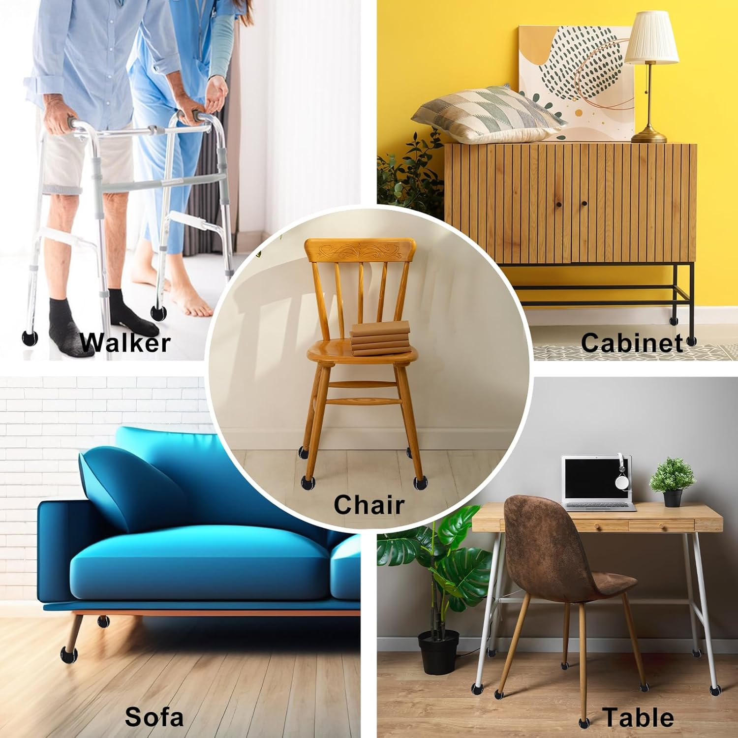 20 Pcs Precut Tennis Balls for Chairs, Non-Slip Tennis Balls for Furniture Legs, Tennis Ball Chairs Foot Covers Floor Protection Precut Tennis Balls for Furniture Legs and Floor Protection (Black) image number 6