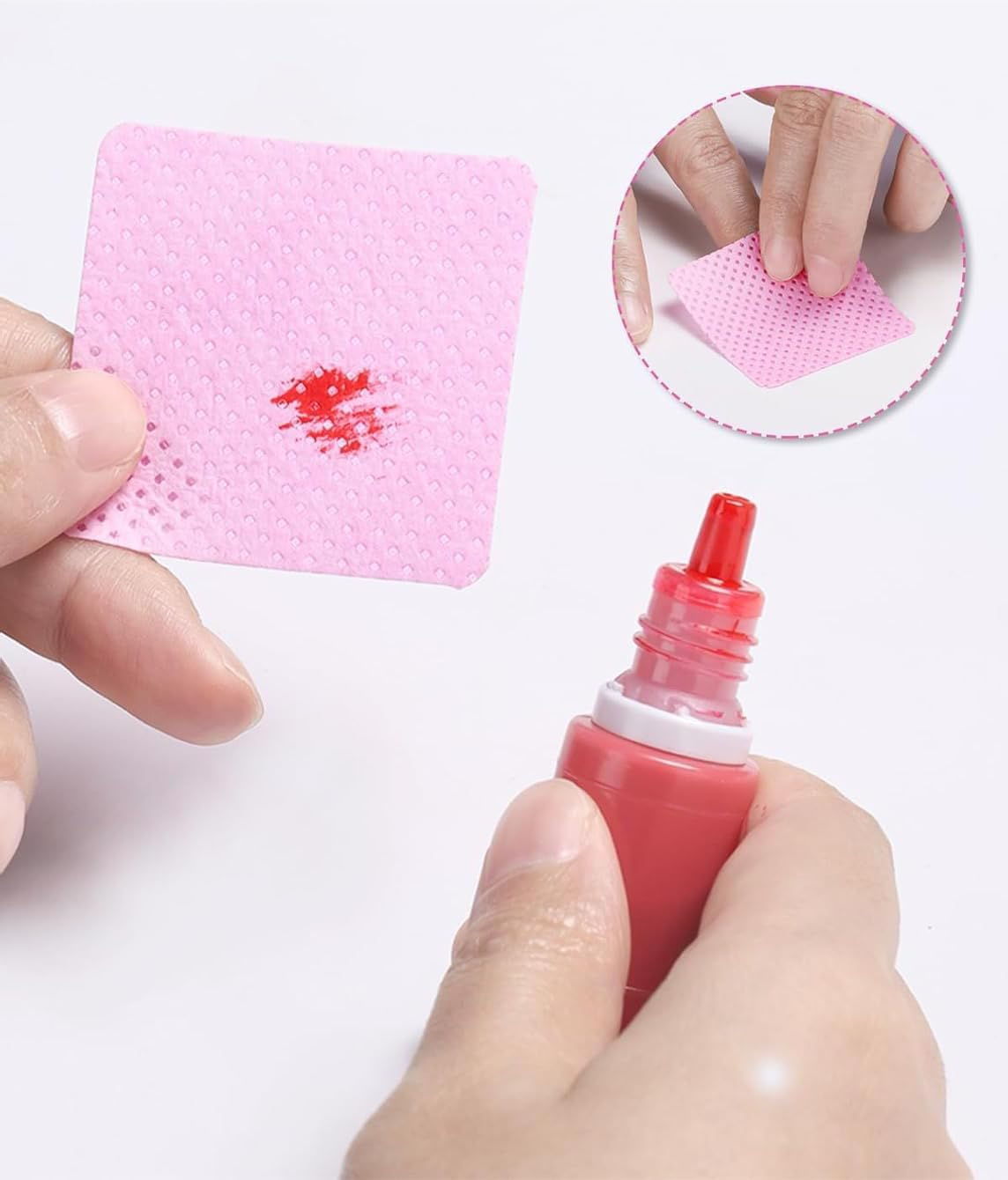 Lash Extension Glue Wipes Lint Free Glue Cleaning Pads Non-Woven Fabric Nail Polish Remover Wipes,Suitable for Cleaning Tweezers and Glues Bottle Nozzle, Etc image number 3